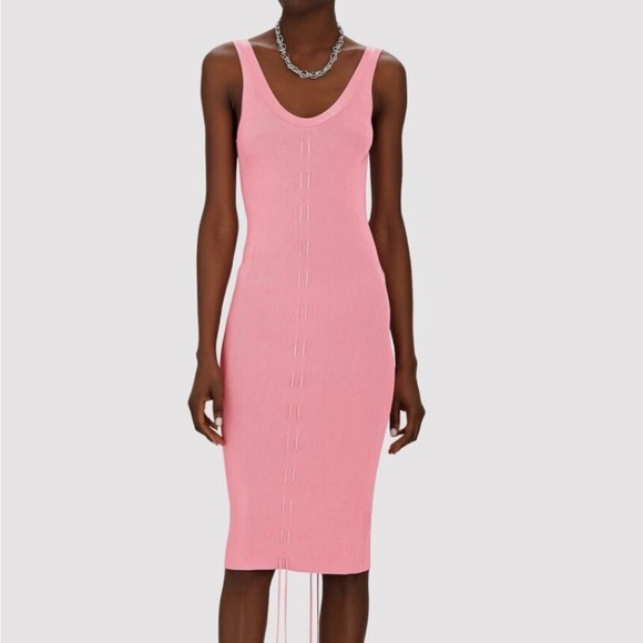 Helmut Lang Dresses & Skirts - Helmut‎ Lang Knit Midi Pink Sleeveless Dress